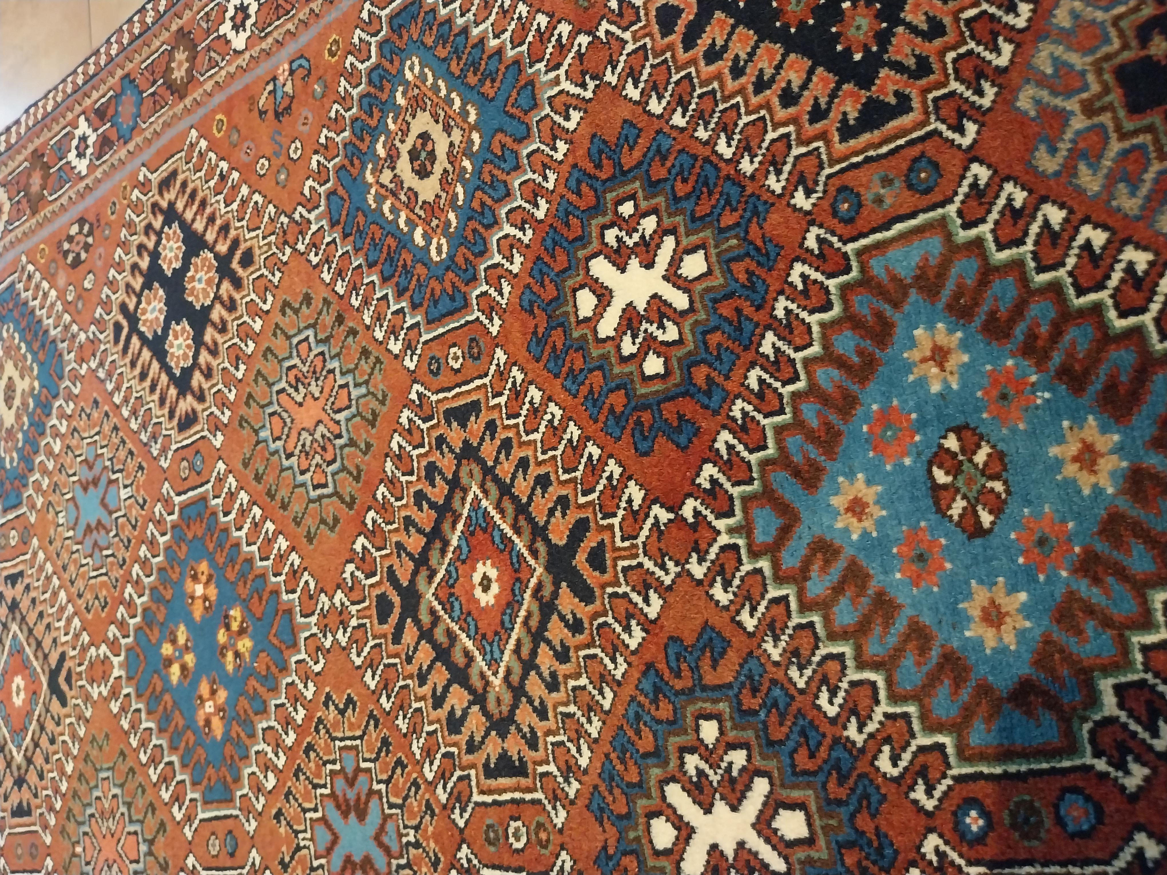 Tapis persan vintage  noué à la main, motif Yalameh sur toute sa surface Bon état - En vente à Foligno, Perugia