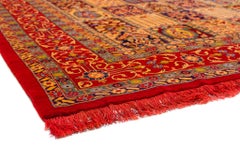 Tappeto persiano Vintage Bakhtiari con disegno Four Seasons con seta, extra fine