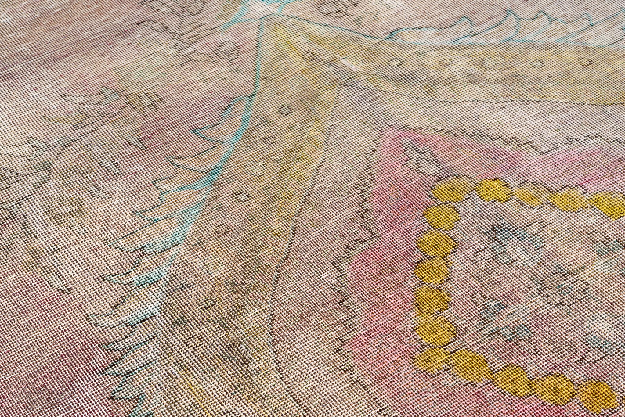 Vintage Distressed Perserteppich Mitte des 20. Jahrhunderts im Zustand „Hervorragend“ im Angebot in Foligno, Perugia
