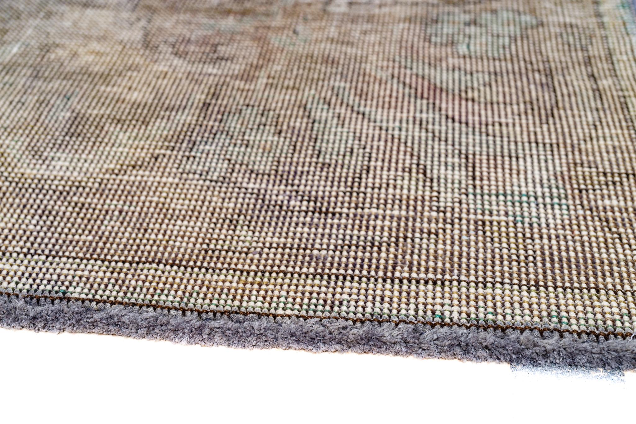 Vintage Distressed Perserteppich Mitte des 20. Jahrhunderts im Angebot 1