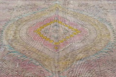 Vintage Distressed Persian Carpet Mid-20th Century