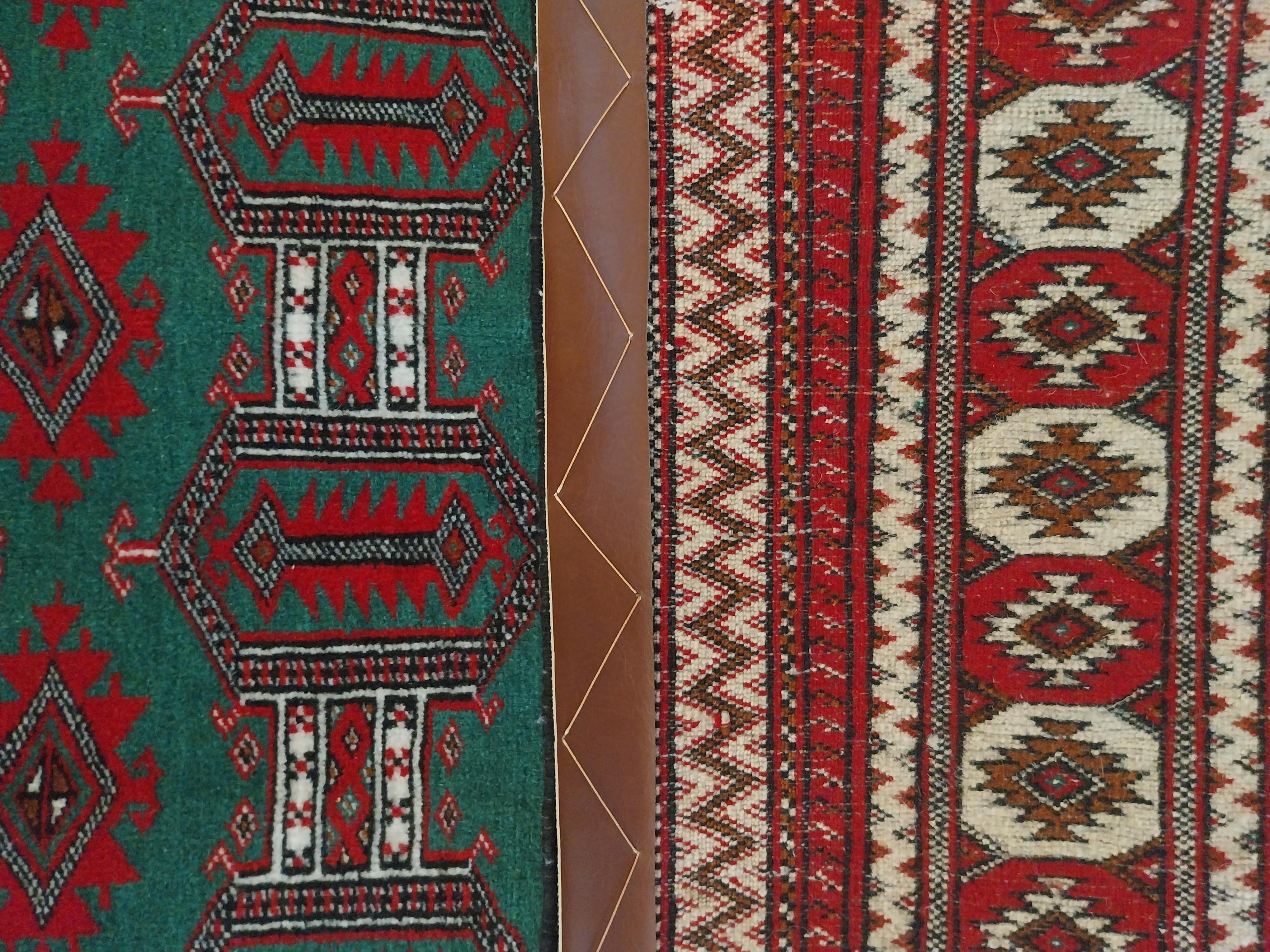 Tappeto Persiano Vintage Turkeman annodato a mano In condizioni buone in vendita a Foligno, Perugia