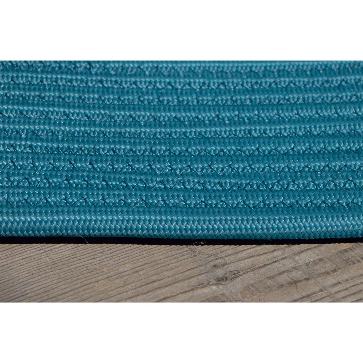 Modern Tappeto Resistente Tondo Azzurro per Indoor Outdoor di Deanna Comellini Ø250 cm For Sale