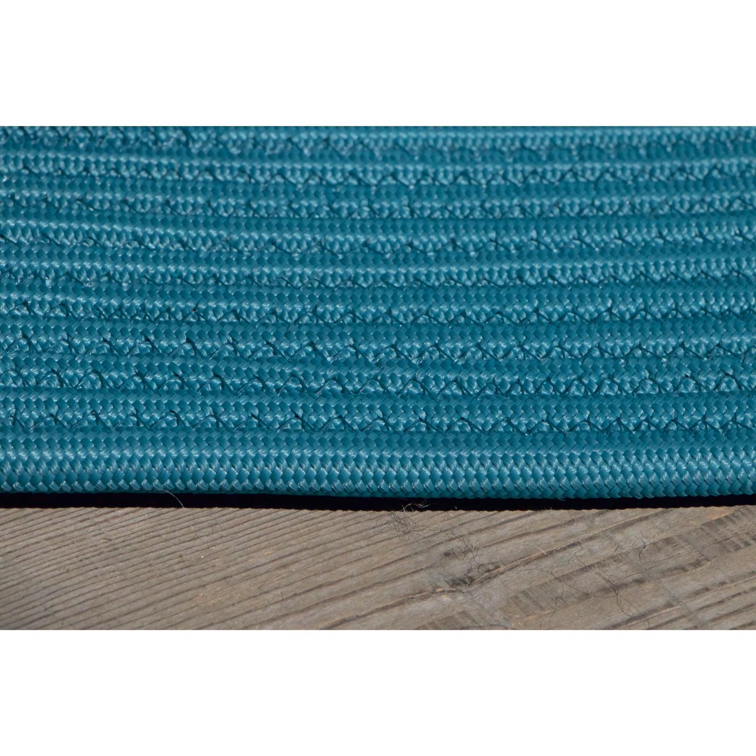 Modern Tappeto Resistente Tondo Azzurro per Indoor Outdoor di Deanna Comellini Ø250 cm For Sale