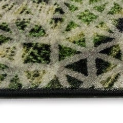 Tappeto Rotondo Resistente Pattern Organico Verde Living Deanna Comellini 400cm