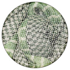 Tappeto Rotondo Resistente Pattern Organico Verde Living Deanna Comellini 400 cm