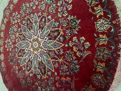Royal antique living room round rug 1950s