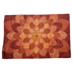 Rya vintage 1970s Denmark pure wool rug