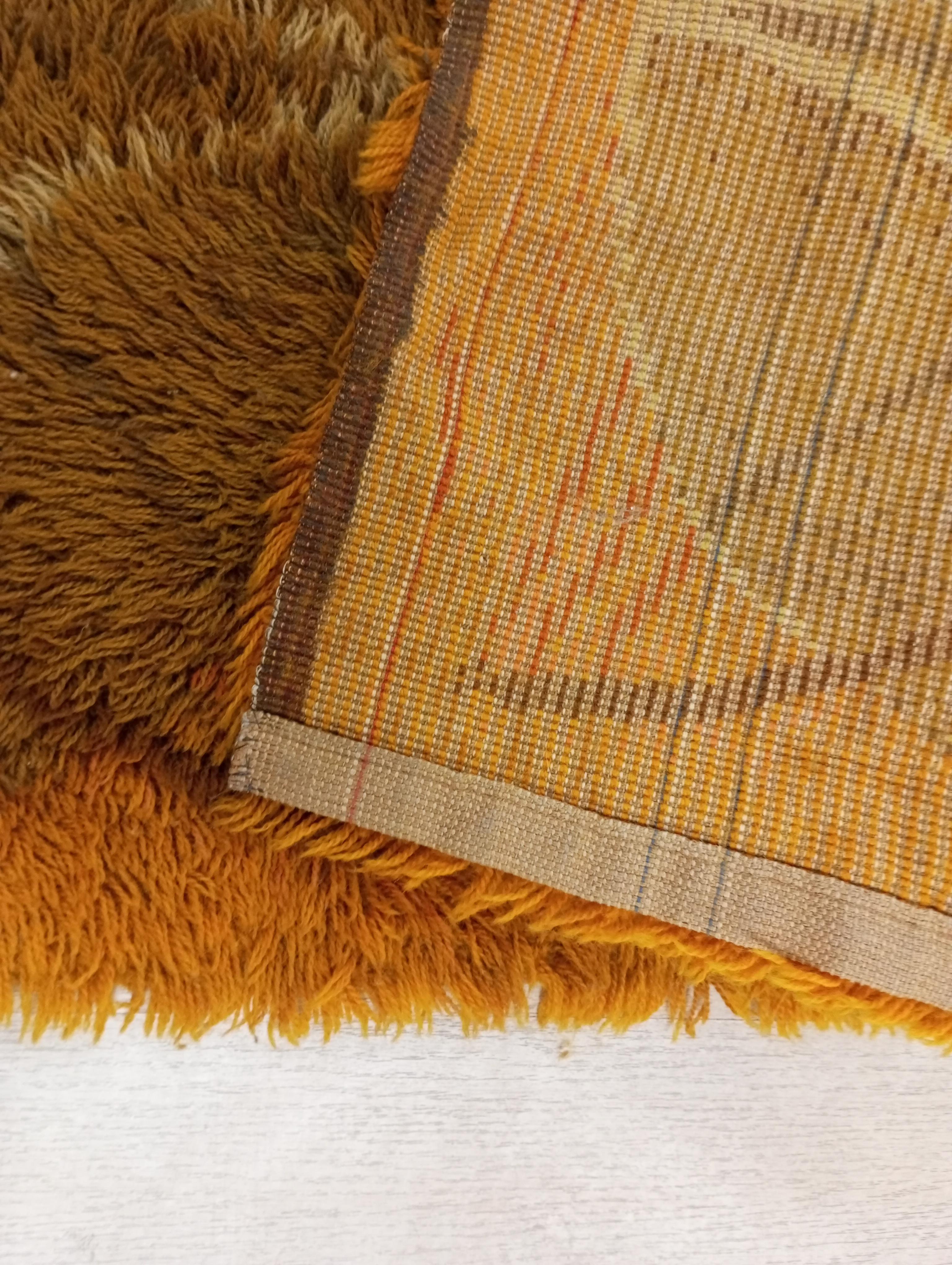 Vintage 1970s rya rug in wool, Denmark For Sale 6