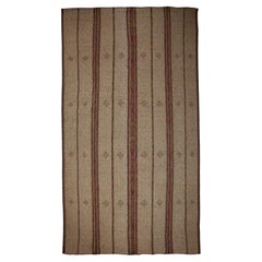 Stuoia Tuareg Vintage Manufatta in Sahara Mauritana  in Legno e Pelle Naturali