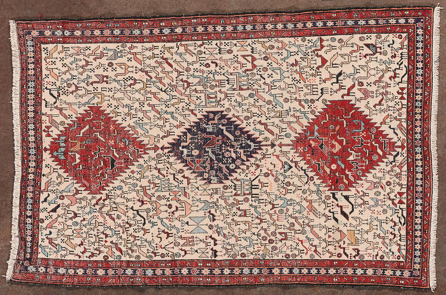 Turkish Tappeto Saruk in lana annodato a mano - cod. 145 in vendita