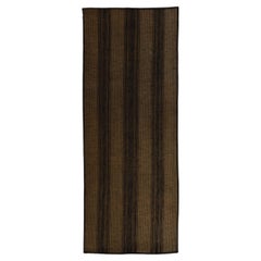 Handmade Tuareg Mat in Sahara Mauritanian Vintage Carpet in Wood and Leather