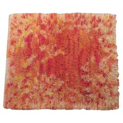 Swedish hand-knotted wool rug 1960s