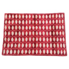 Swedish hand-knotted wool rug 1960s