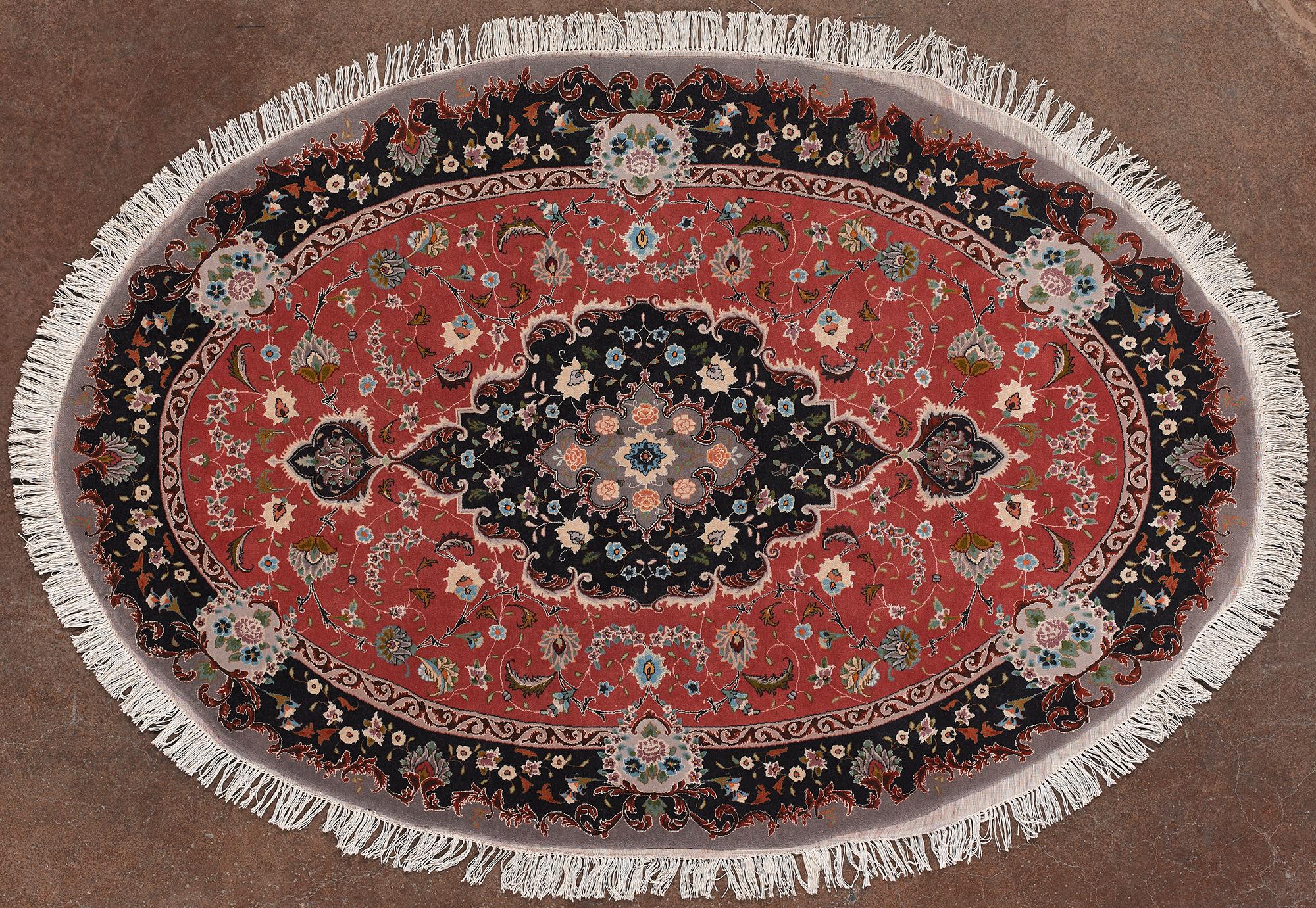 Tabriz rug cod.319 in hand-knotted wool For Sale 5