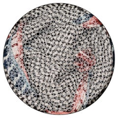 Tappeto Tondo Design Italiano Pattern Pet Friendly Deanna Comellini 200cm