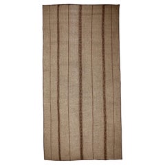 Tapis saharien touareg, vintage, naturel, 20e siècle, bois et cuir