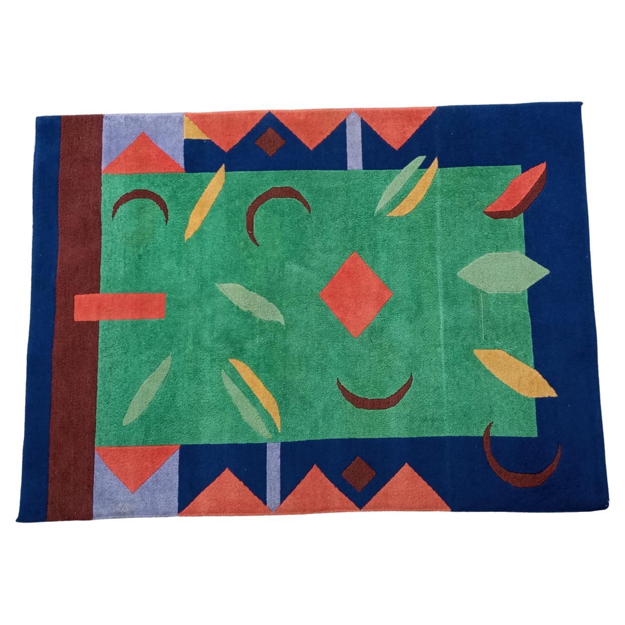 Vintage 1990s hand-knotted rug  235 cm. x 174 cm.