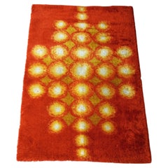 Vintage carpet Ege Taepper Rya (Pop art), Denmark 1970s