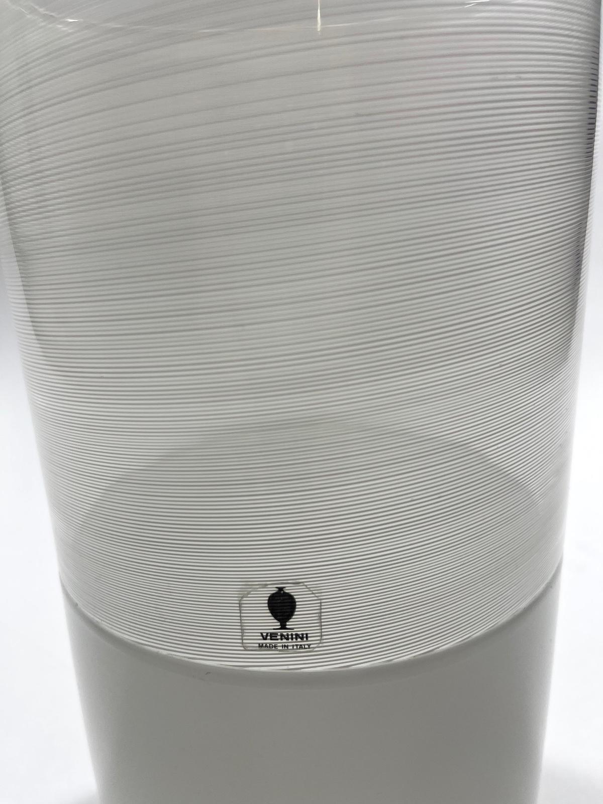 Tappio Wirkkala für Venini Incalmo 1/2 Filigrane Vase, Tappio (Italienisch) im Angebot