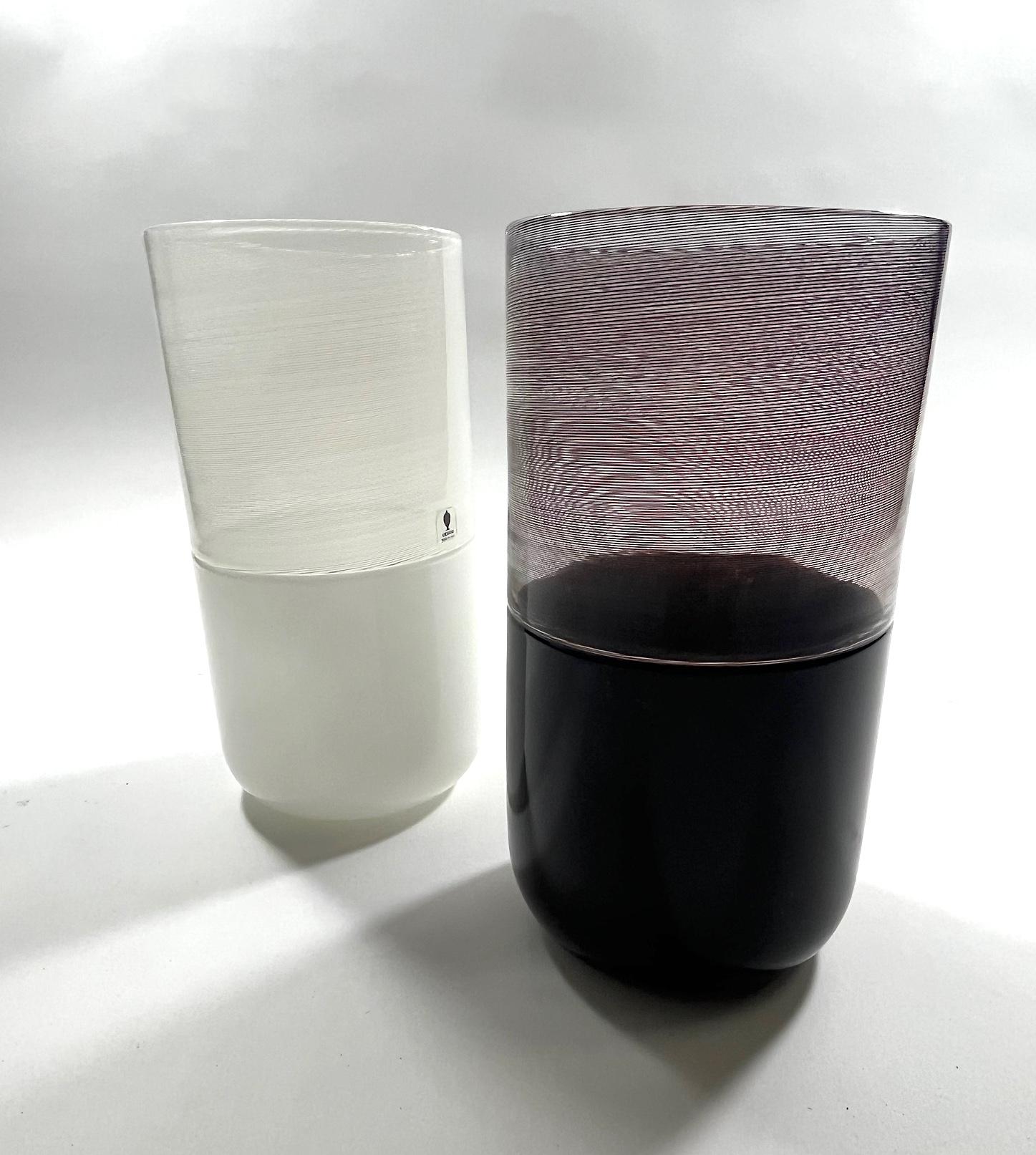 Tappio Wirkkala für Venini Incalmo 1/2 Filigrane Vase, Tappio im Angebot 1