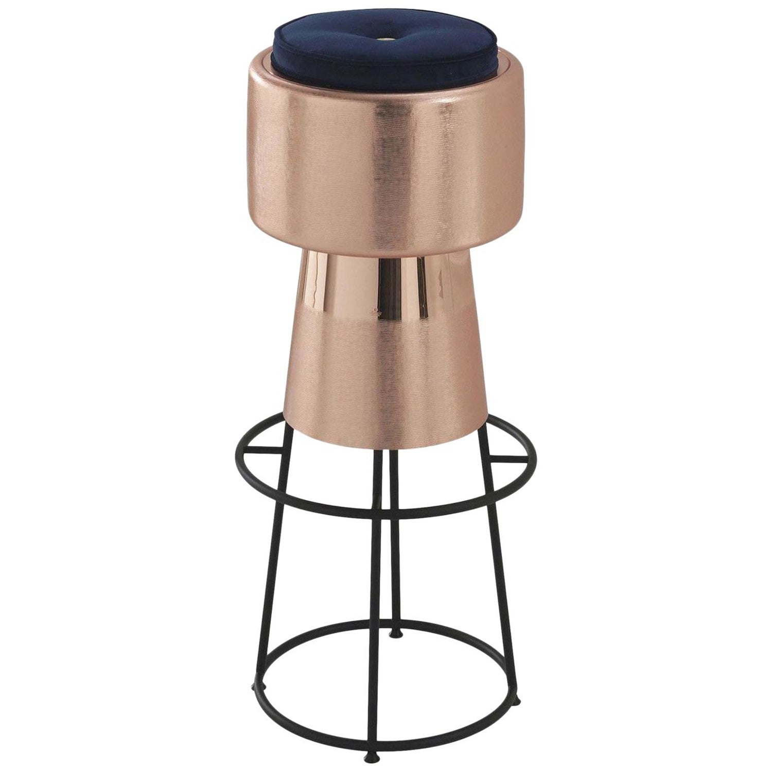 Tappo Copper Bar Stool By Nooii For Sale At 1stdibs