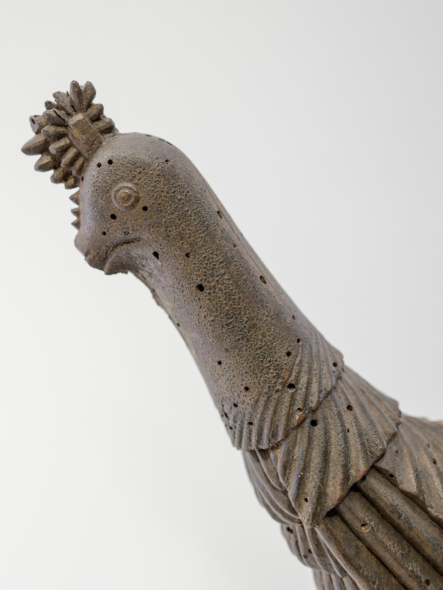 Tappo di botte in legno con tracce di policromia - Francia XVIII secolo In Good Condition For Sale In Fidenza, IT