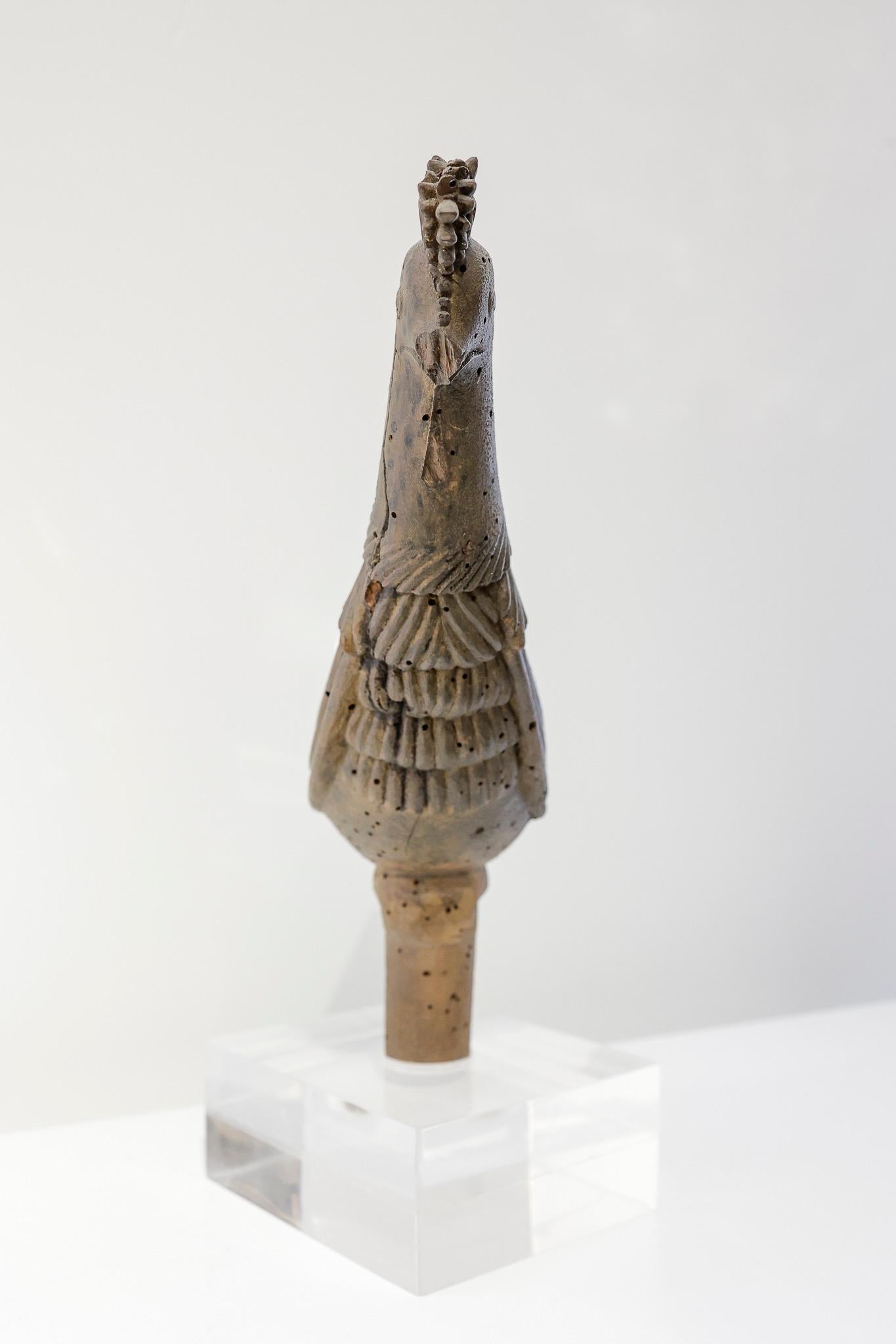 Tappo di botte in legno con tracce di policromia - Francia XVIII secolo For Sale 1