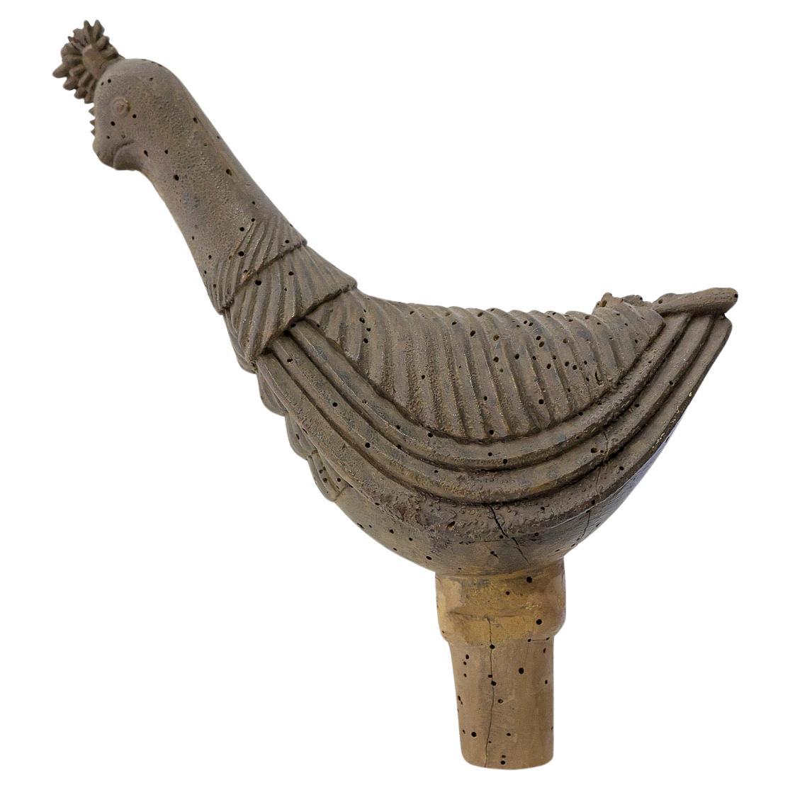 Tappo di botte in legno con tracce di policromia - Francia XVIII secolo For Sale