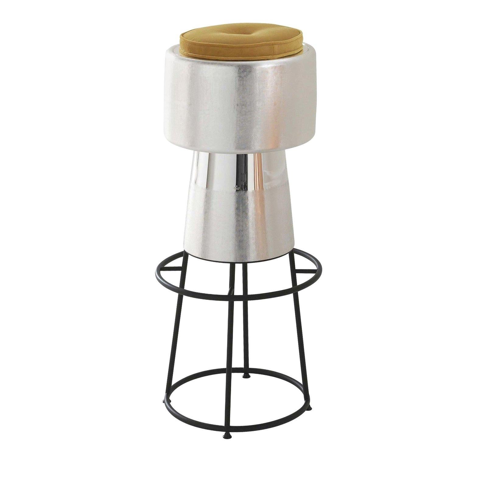 Tabouret de bar Tappo en argent par NOOII