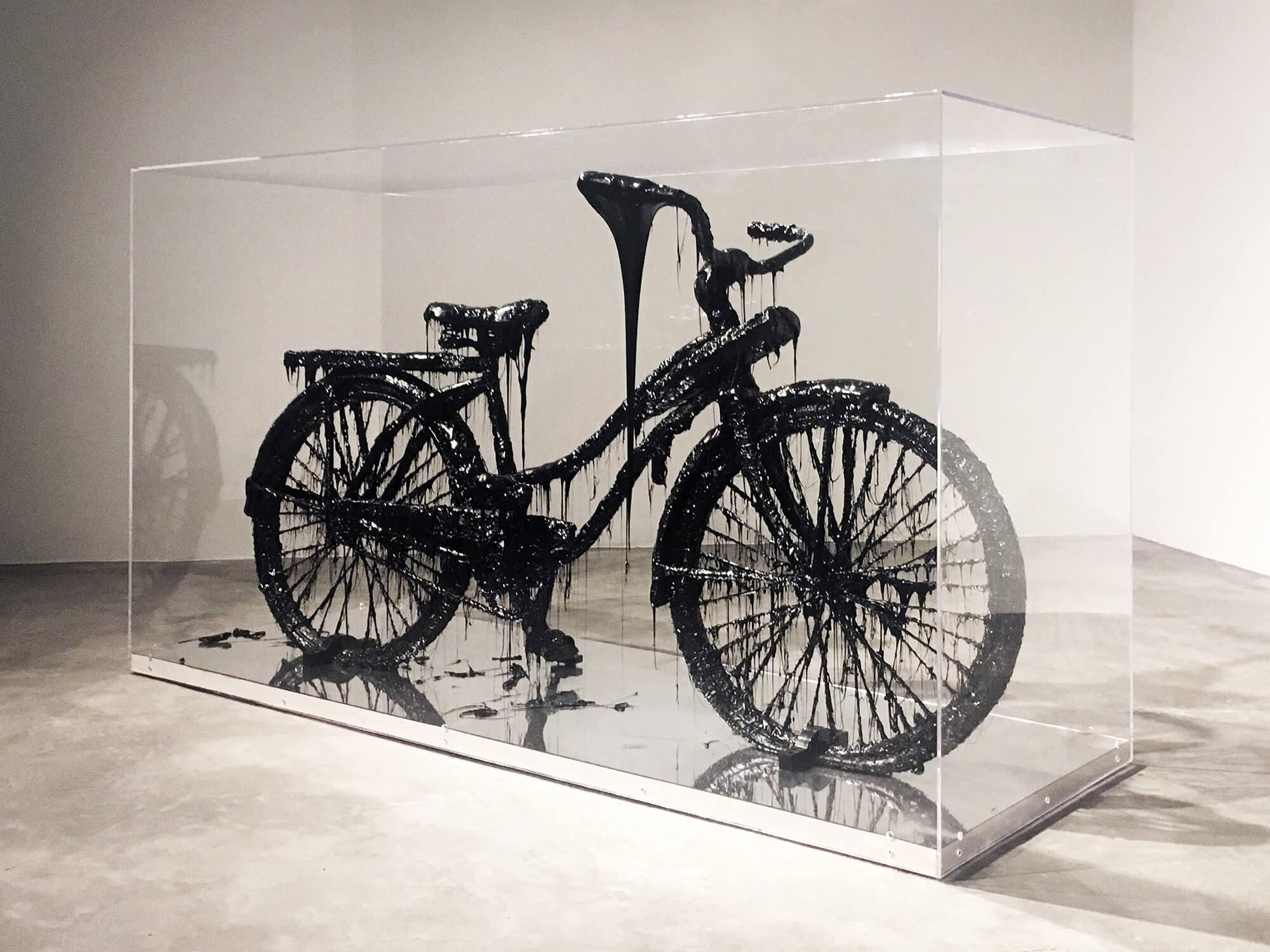 Contemporary Tar Bicycle by Mattia Biagi For Sale
