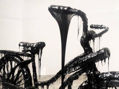 Mattia Biagi, "Tar Bicycle", Sculpture, 2016