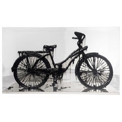Mattia Biagi, "Tar Bicycle", Sculpture, 2016