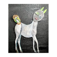 Peinture TAR, sculpture multicolore en collage de bois, XXIe siècle de Mattia Biagi