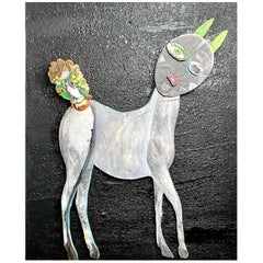 Peinture TAR, sculpture multicolore en collage de bois, XXIe siècle de Mattia Biagi