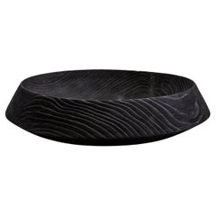 Vaso unico Tara 02 - Scultura contemporanea in Wood nero di Megarisiotis