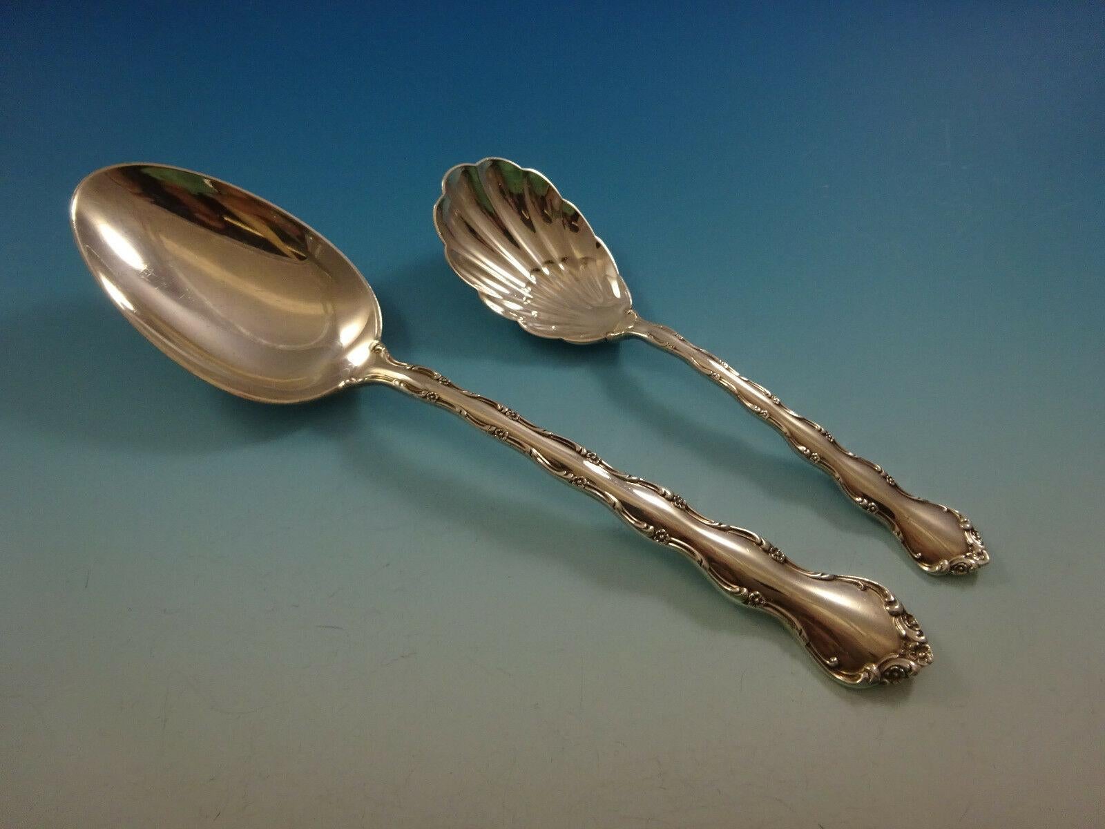 Mid-20th Century Tara by Reed and Barton Sterling Silver Flatware Set for 8 Service 56 Pieces For Sale