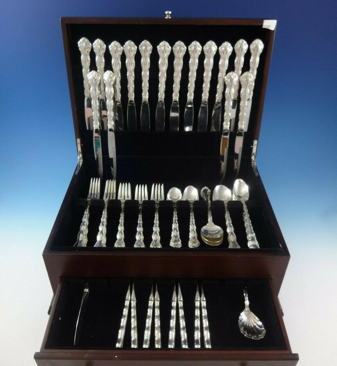 Beautiful Tara by Reed & Barton sterling silver Flatware set - 66 pieces. This set includes:

8 Knives, 9 1/8
