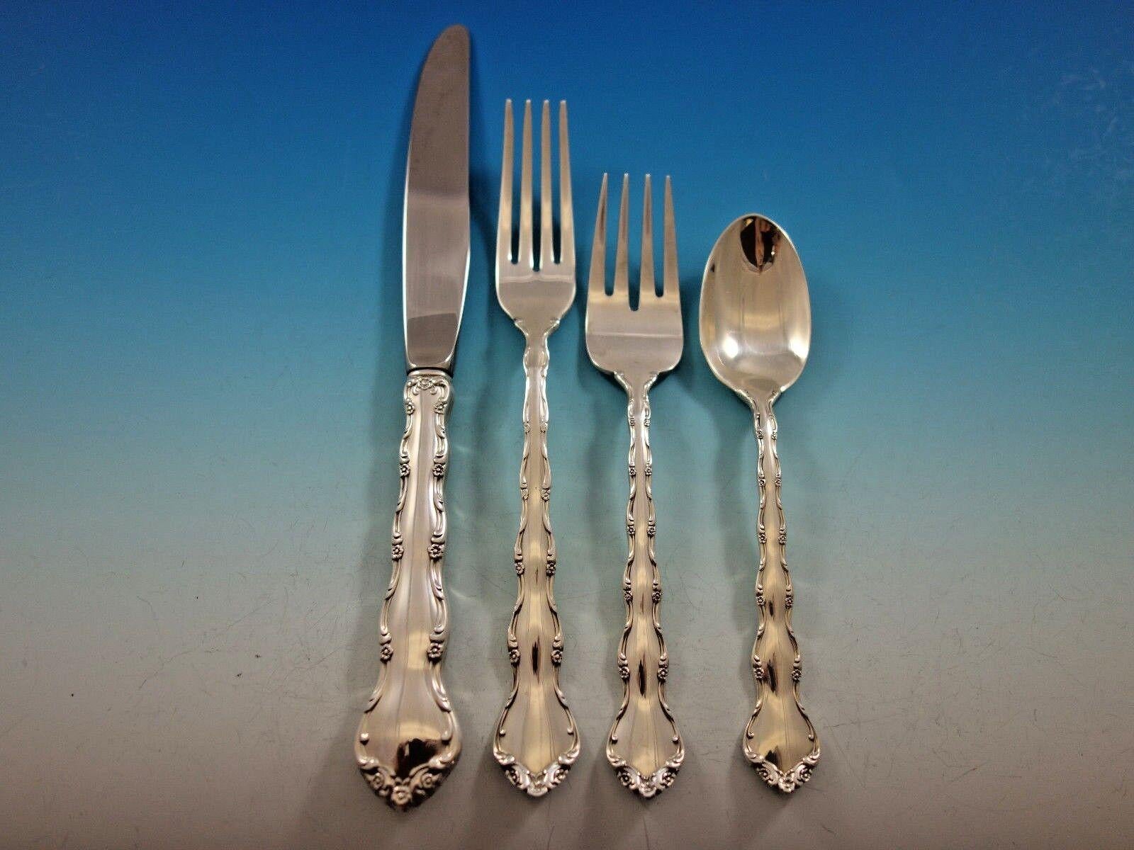 20th Century Tara by Reed and Barton Sterling Silver Flatware Set Service 24 Pieces For Sale