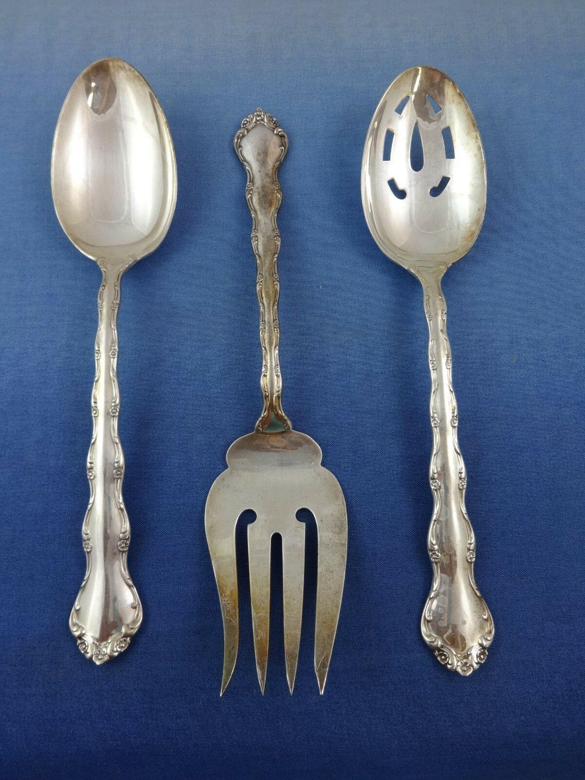 Argent sterling Service de couverts en argent sterling Tara par Reed and Barton, 57 pièces en vente