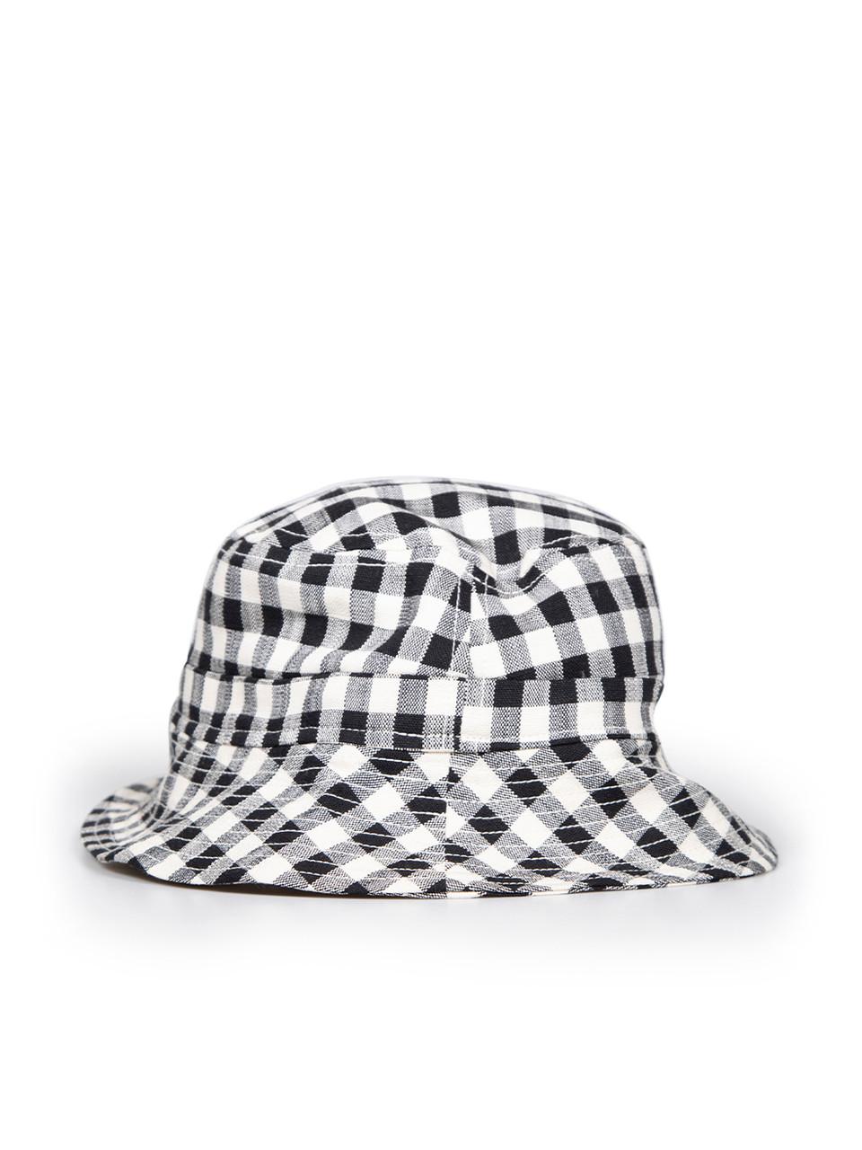 Gray Tara Jarmon Gingham Pattern Bucket Hat For Sale