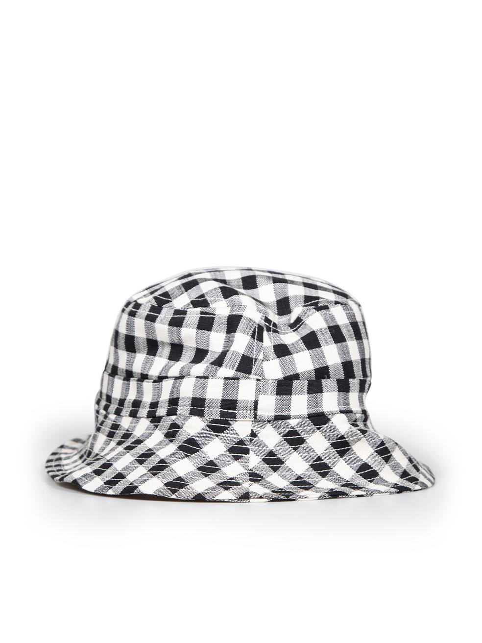 Tara Jarmon Gingham Pattern Bucket Hat In Good Condition For Sale In London, GB