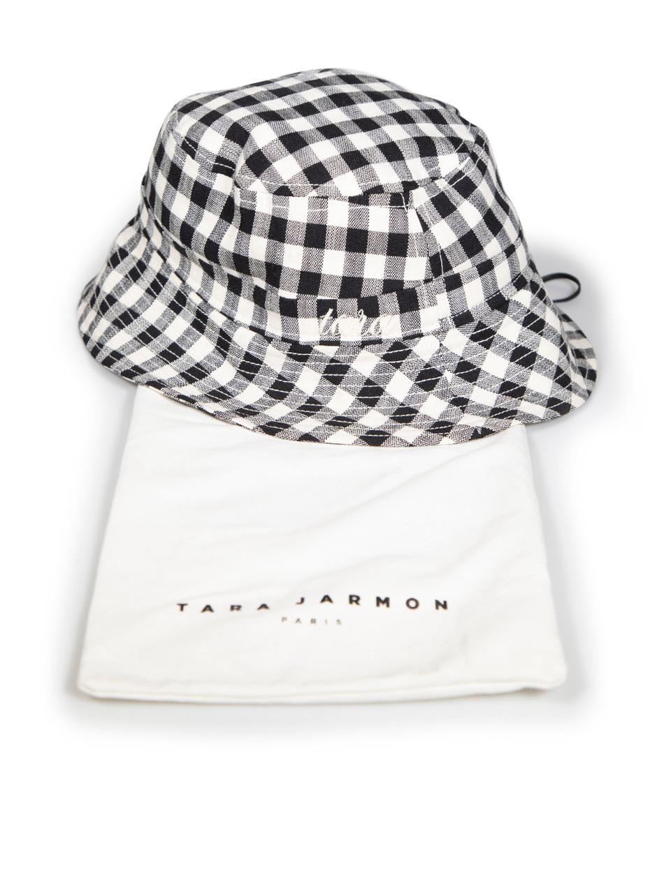 Tara Jarmon Gingham Pattern Bucket Hat For Sale 1