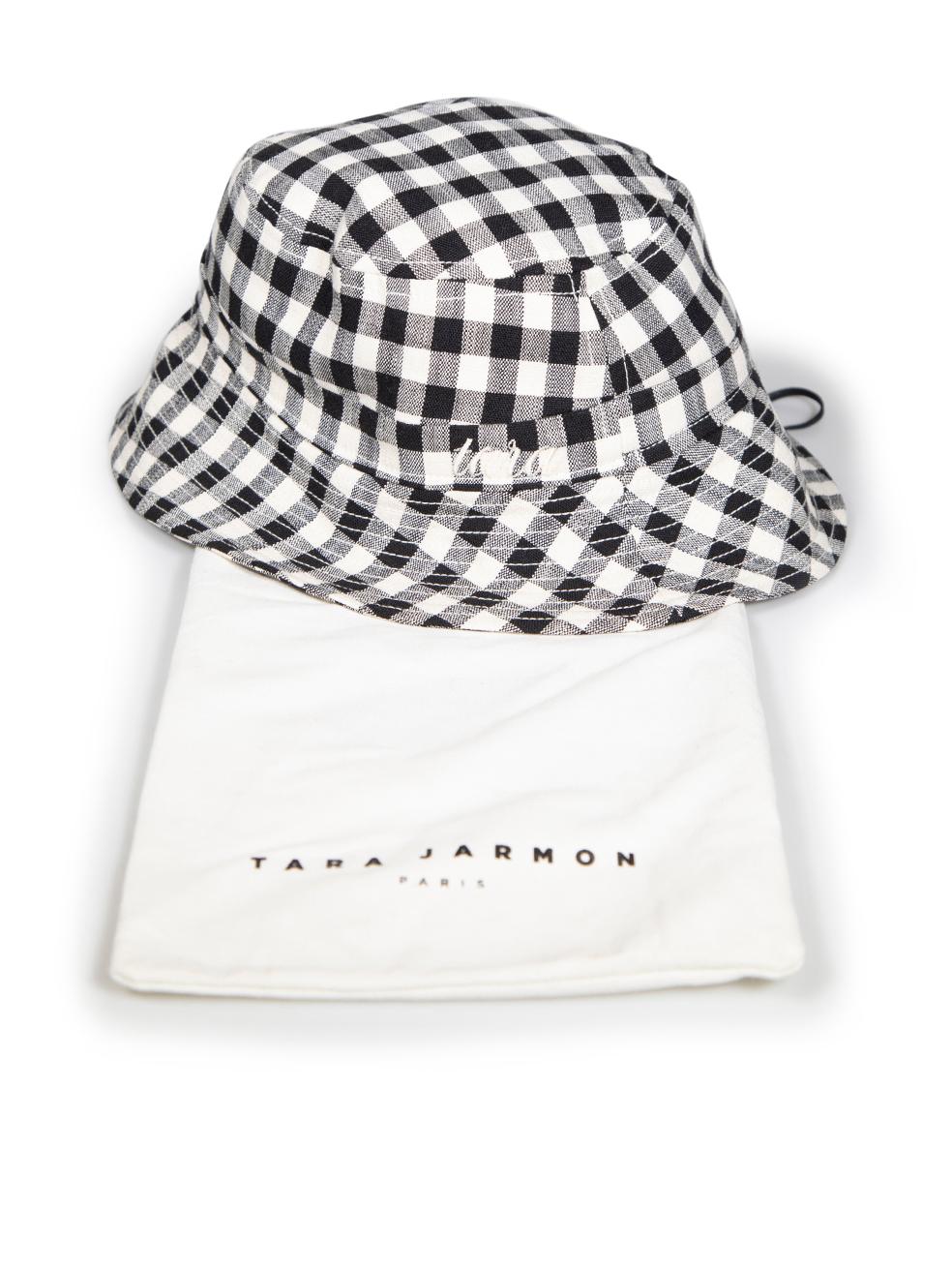 Tara Jarmon Gingham Pattern Bucket Hat For Sale 2