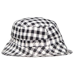Tara Jarmon Gingham Pattern Bucket Hat