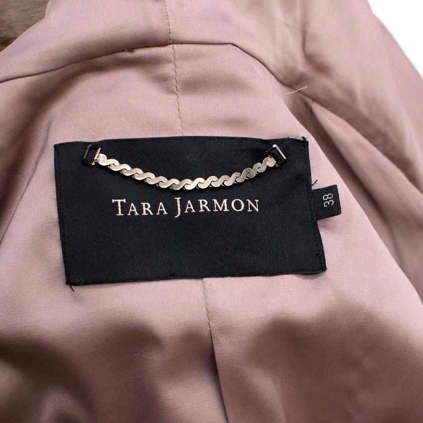 Tara Jarmon Hooded Mink Fur Jacket US 06 In Excellent Condition In London, GB