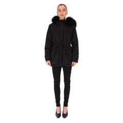Tara Jarmon Parka Jacket With Raccoon Trimmed Hood