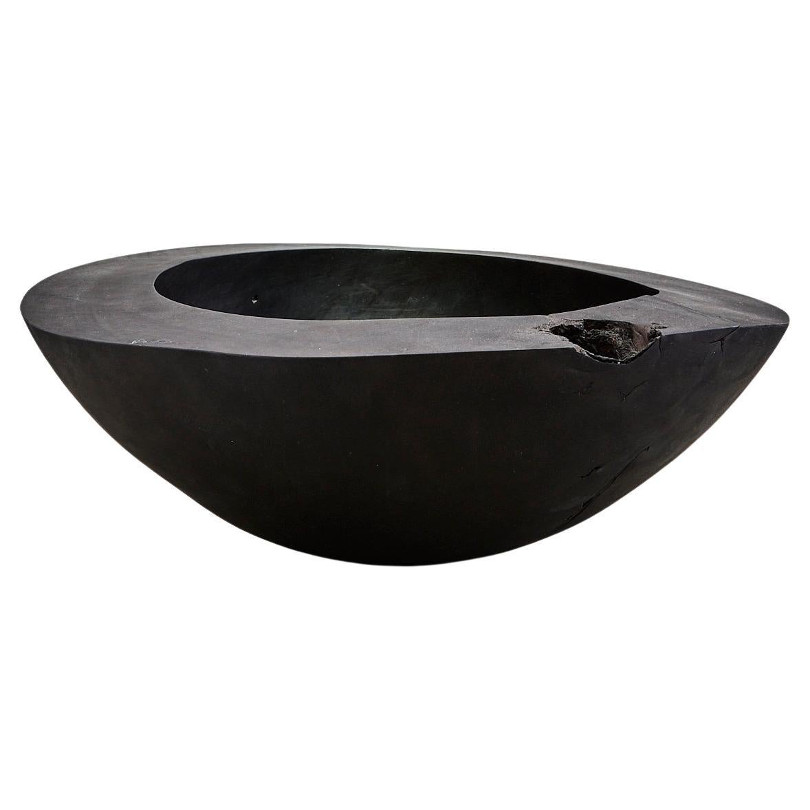 Unico Tara One 1 Vessel - Scultura contemporanea in Wood nero di Megarisiotis