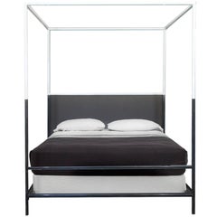 Tara Shaw Maison Two-Tone Iron Canopy Bed, King