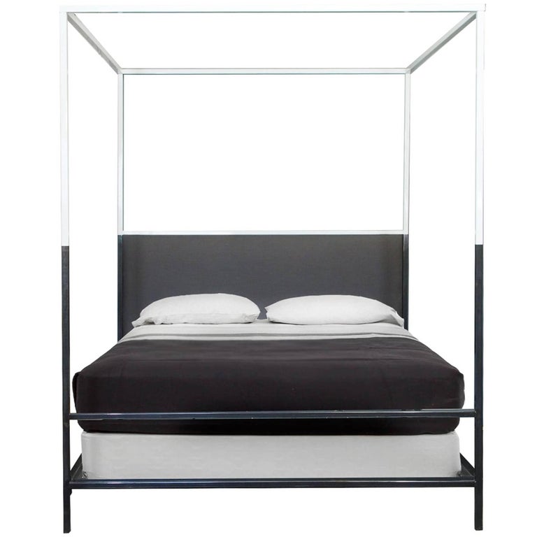 Tara Shaw Maison Two Tone Iron Canopy Bed King For At 1stdibs Tara Shaw Maison Two Tone Iron Canopy Bed King For